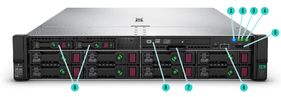 HPE PROLIANT DL380 GEN10 / 8-SFF HOT PLUG / 2U RAC 3 DL380 Gen10 2